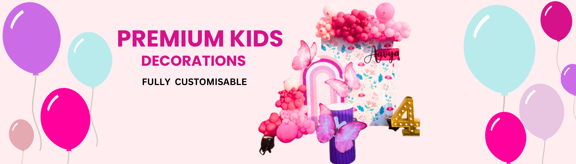 girl theme birthday decor