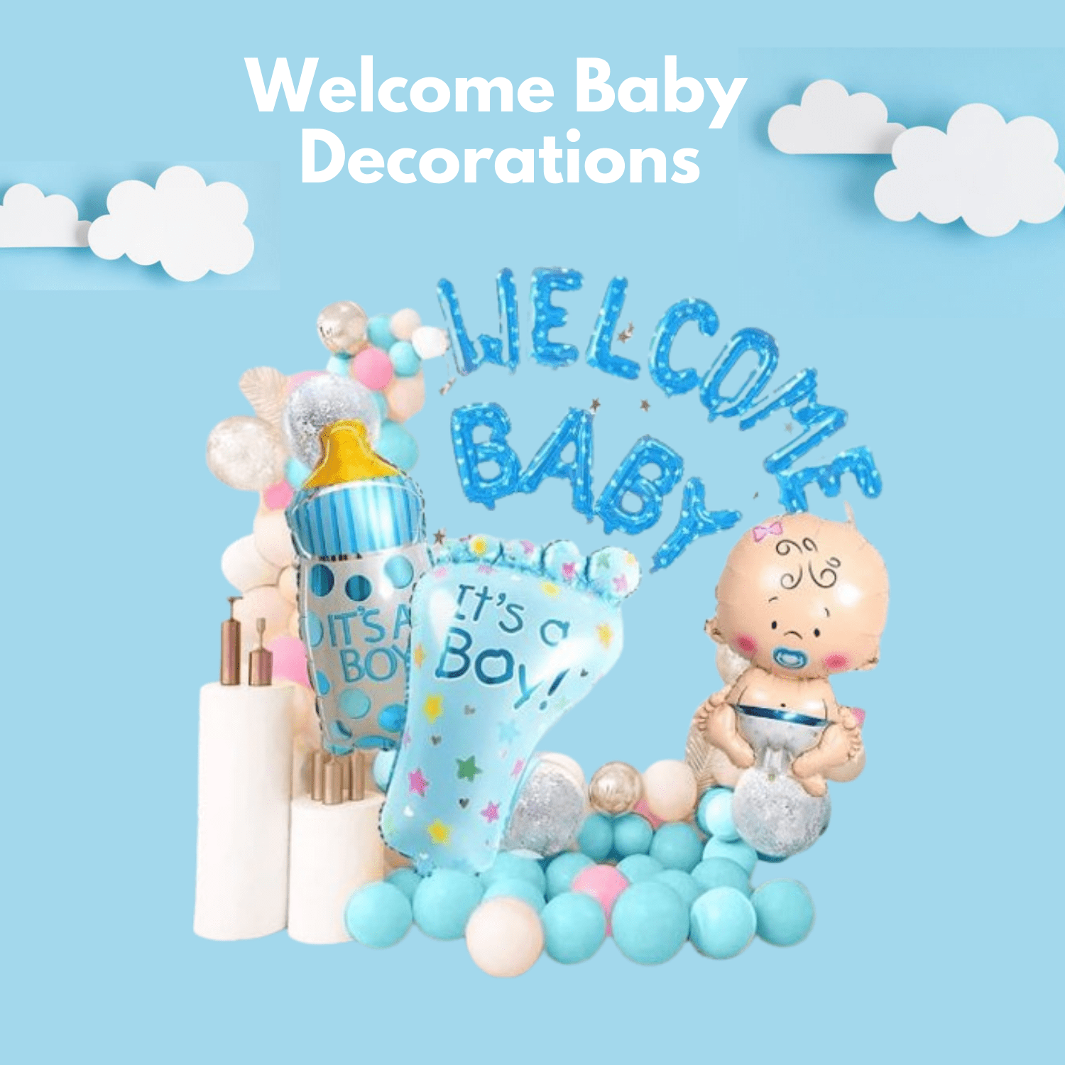 Welcome baby decor