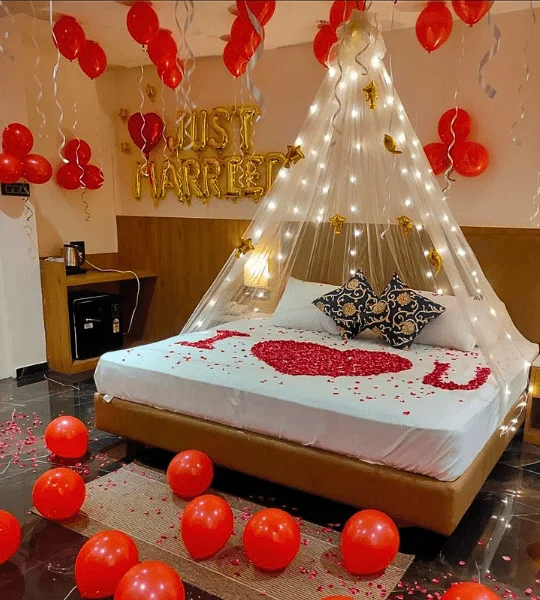 net & ferry light cabana room decoration for just married