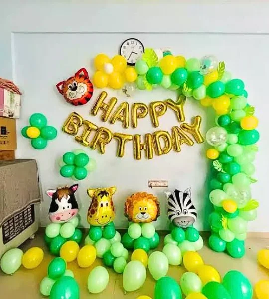jungle theme birthday home decoration