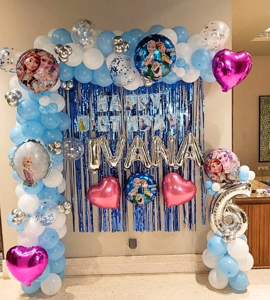 frozen theme birthday decoration