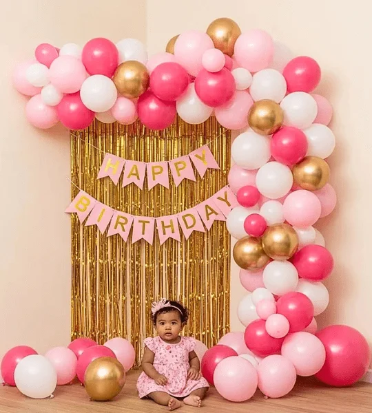 balloon arch birthday decoration