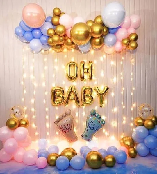 Baby Shower oh baby neon wall decoration in indrapuram