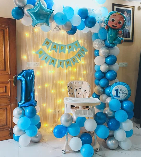 1st birthday arch wall decoration
