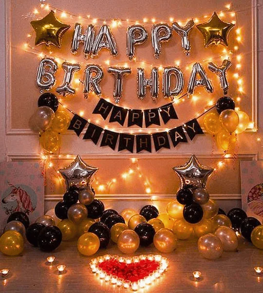 Birthday surprise decor