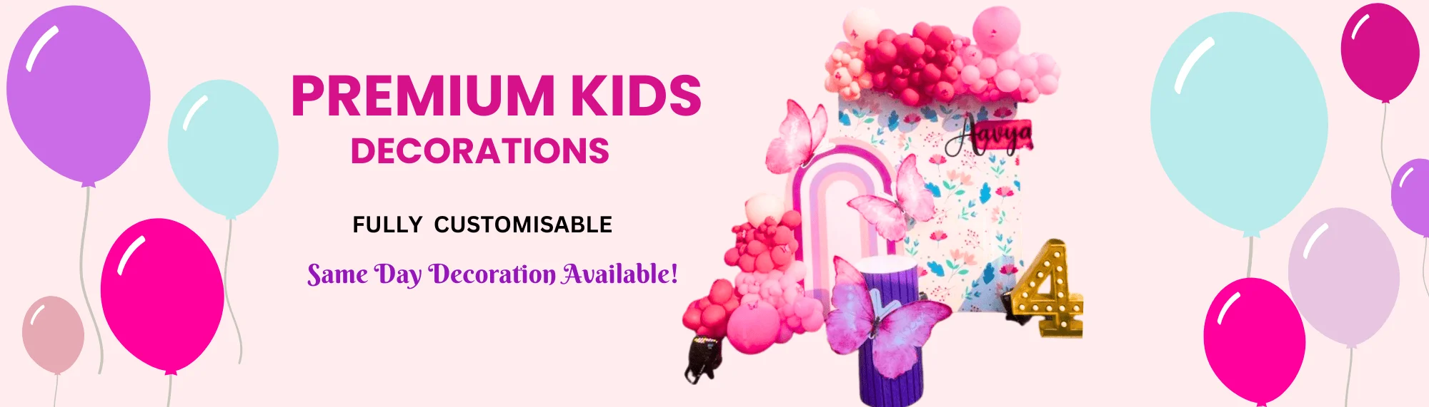 kids birthday theme decoration at home